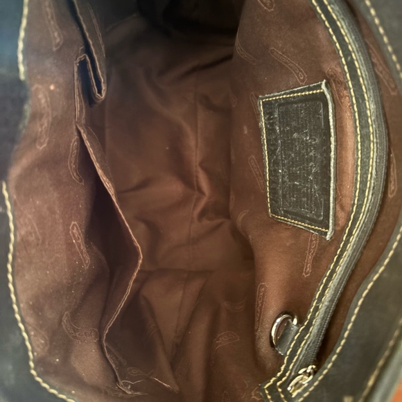 Vintage Coach Hampton Tote Black 5187 - Picture 3 of 11